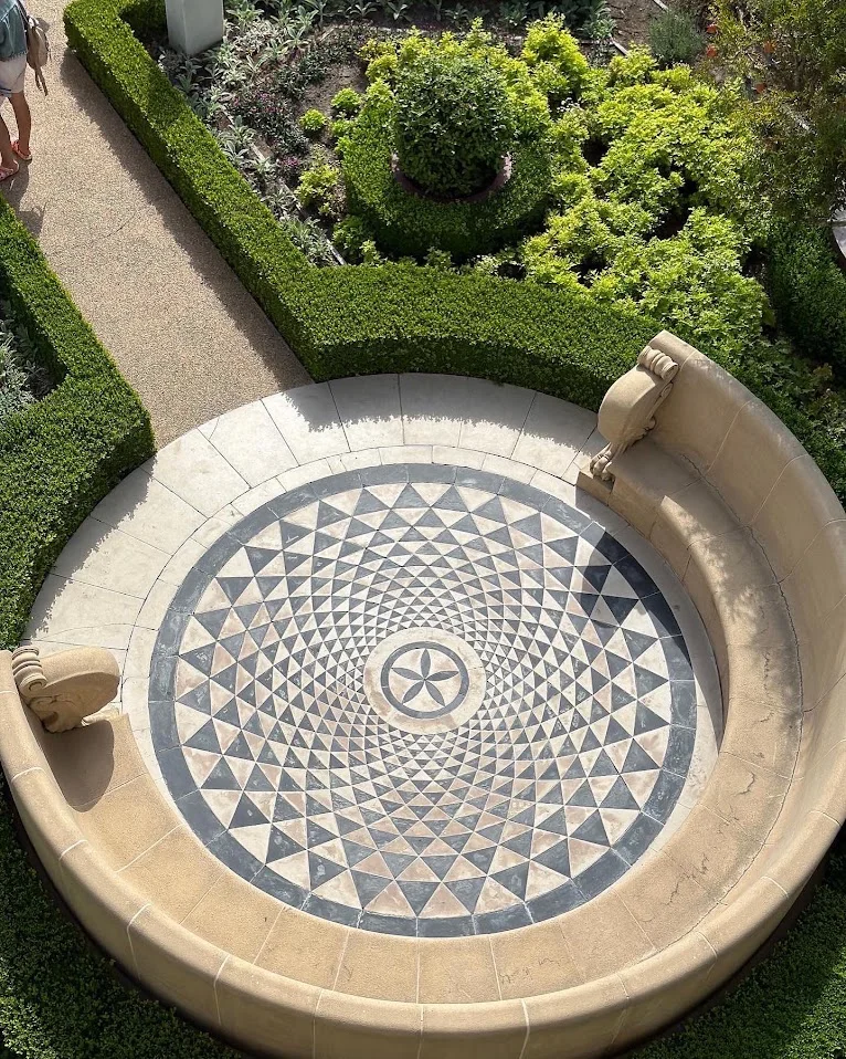 Garden geometry at the Getty Villa