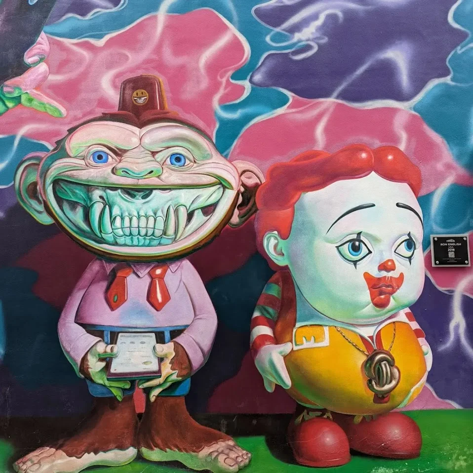 Ron English on a Miami art walk