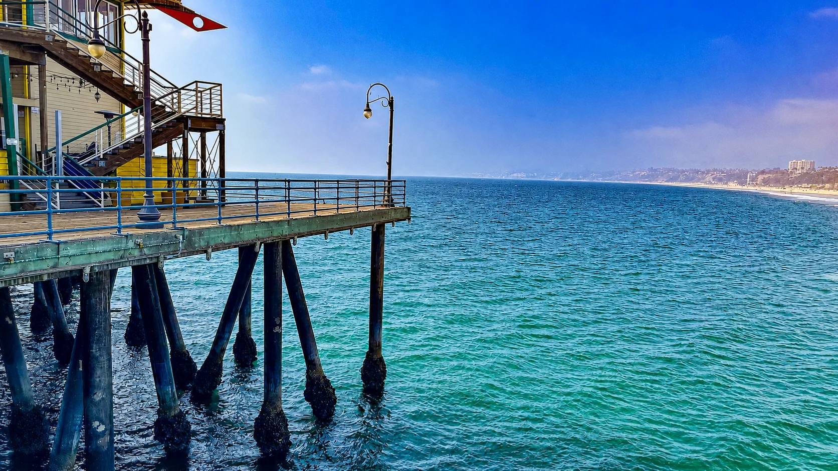 Looking north from Santa Monica Pier